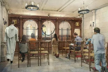 An artist's rendering of the planned adoration chapel in Greenwich Village. Courtesy photo.
